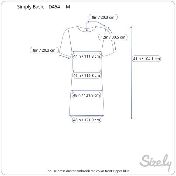 house dress duster embroidered collar pink - Picture 4 of 11